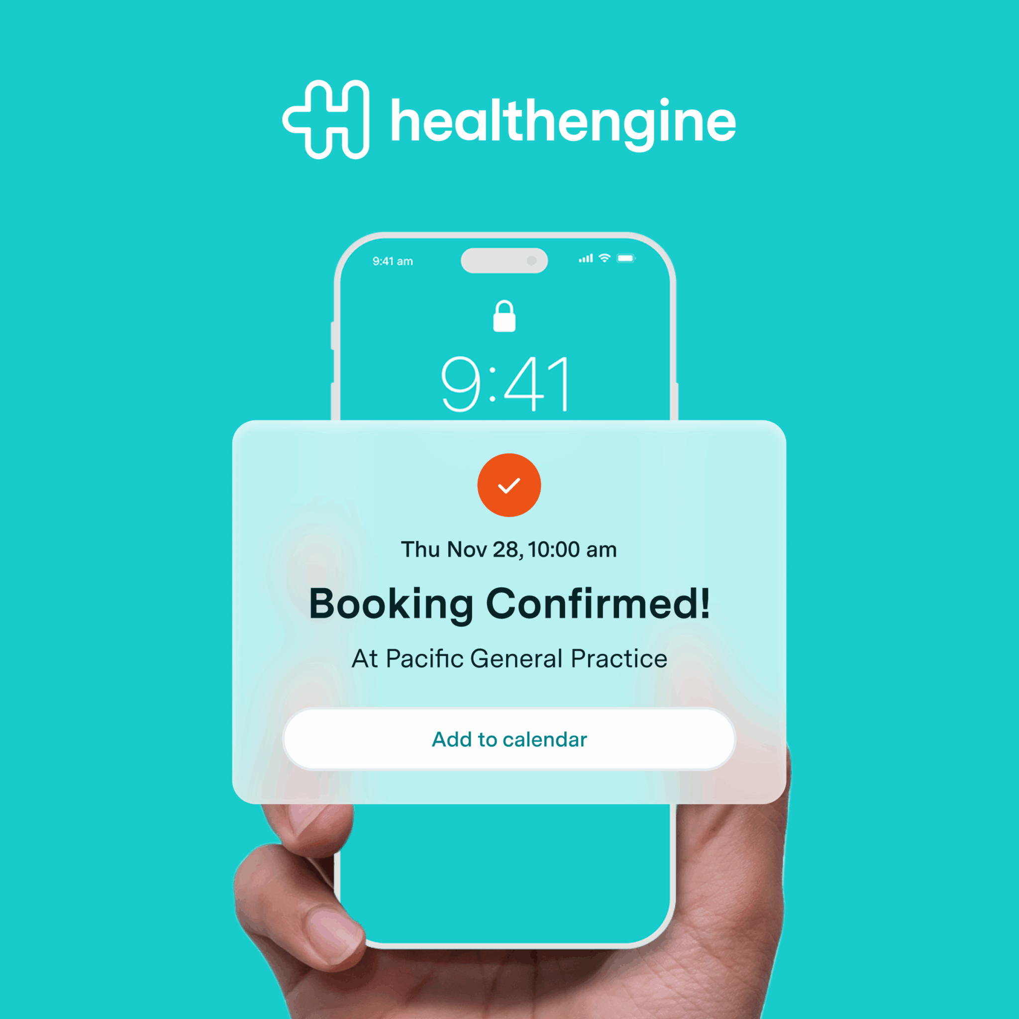 Booking is Confirmed in Healthengine